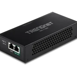 TRENDnet Gigabit PoE++ Injector, Convert A Non-PoE Port to A PoE++ Gigabit Port, PoE (15.4W), PoE+ (30W), Or PoE++ (95W), Up to 100m (328 ft), Integrated Power Supply, Black, TPE-119GI