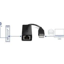 TRENDnet USB 2.0 to Fast Ethernet Adapter, Supports Windows And Mac OS, ASIX AX88772A Chipset, Backwards Compatible With USB 1.0 And 1.0, Full Duplex 200 Mbps Ethernet Speeds, Black, TU2-ET100