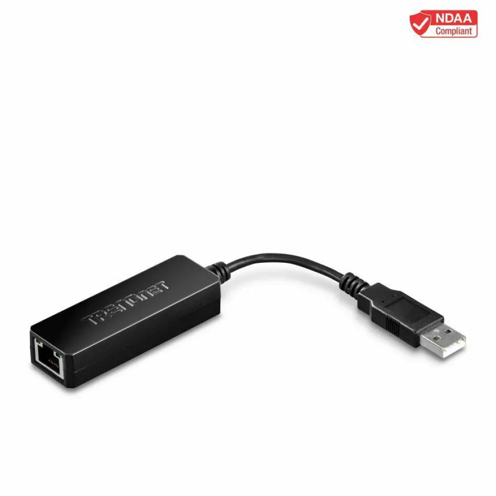 TRENDnet USB 2.0 to Fast Ethernet Adapter, Supports Windows And Mac OS, ASIX AX88772A Chipset, Backwards Compatible With USB 1.0 And 1.0, Full Duplex 200 Mbps Ethernet Speeds, Black, TU2-ET100