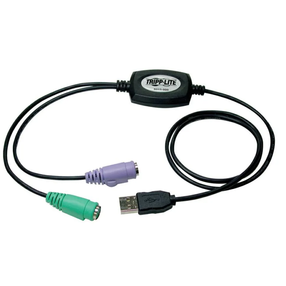 Tripp Lite by Eaton Compact USB to PS/2 Adapter Plug and Play Notebook / Desktop