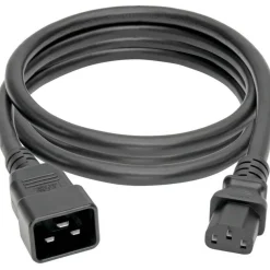 Tripp Lite by Eaton C20 to C13 Power Cord for Computer - Heavy-Duty 15A 100-250V 14 AWG 7 ft. (2.13 m) Black