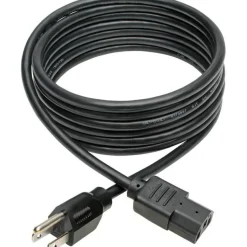 Tripp Lite by Eaton Desktop Computer AC Power Cable NEMA 5-15P to C13 - 10A 125V 18 AWG 10 ft. (3.05 m) Black