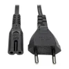 Tripp Lite by Eaton European Computer Power Cord C7 to Schuko 2.5A 250V 18 AWG 6 ft. (1.83 m) Black