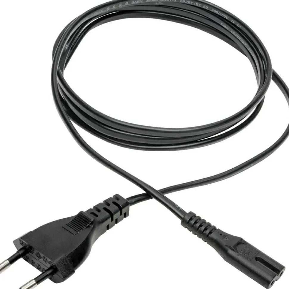 Tripp Lite by Eaton European Computer Power Cord C7 to Schuko 2.5A 250V 18 AWG 6 ft. (1.83 m) Black