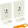 Tripp Lite by Eaton HDMI over Dual Cat5/Cat6 Extender Wall Plate Kit with Transmitter and Receiver TAA