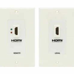 Tripp Lite by Eaton HDMI over Dual Cat5/Cat6 Extender Wall Plate Kit with Transmitter and Receiver TAA