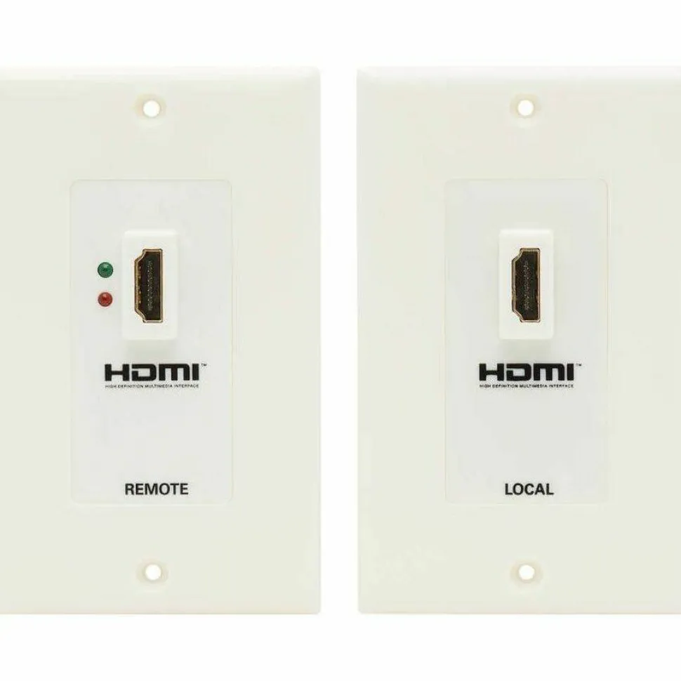 Tripp Lite by Eaton HDMI over Dual Cat5/Cat6 Extender Wall Plate Kit with Transmitter and Receiver TAA