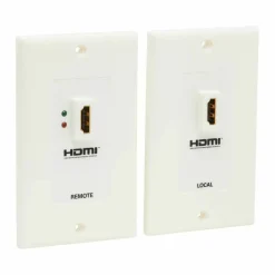 Tripp Lite by Eaton HDMI over Dual Cat5/Cat6 Extender Wall Plate Kit with Transmitter and Receiver TAA