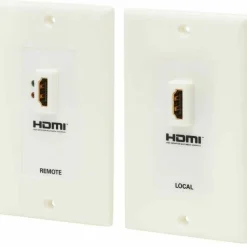 Tripp Lite by Eaton HDMI over Dual Cat5/Cat6 Extender Wall Plate Kit with Transmitter and Receiver TAA