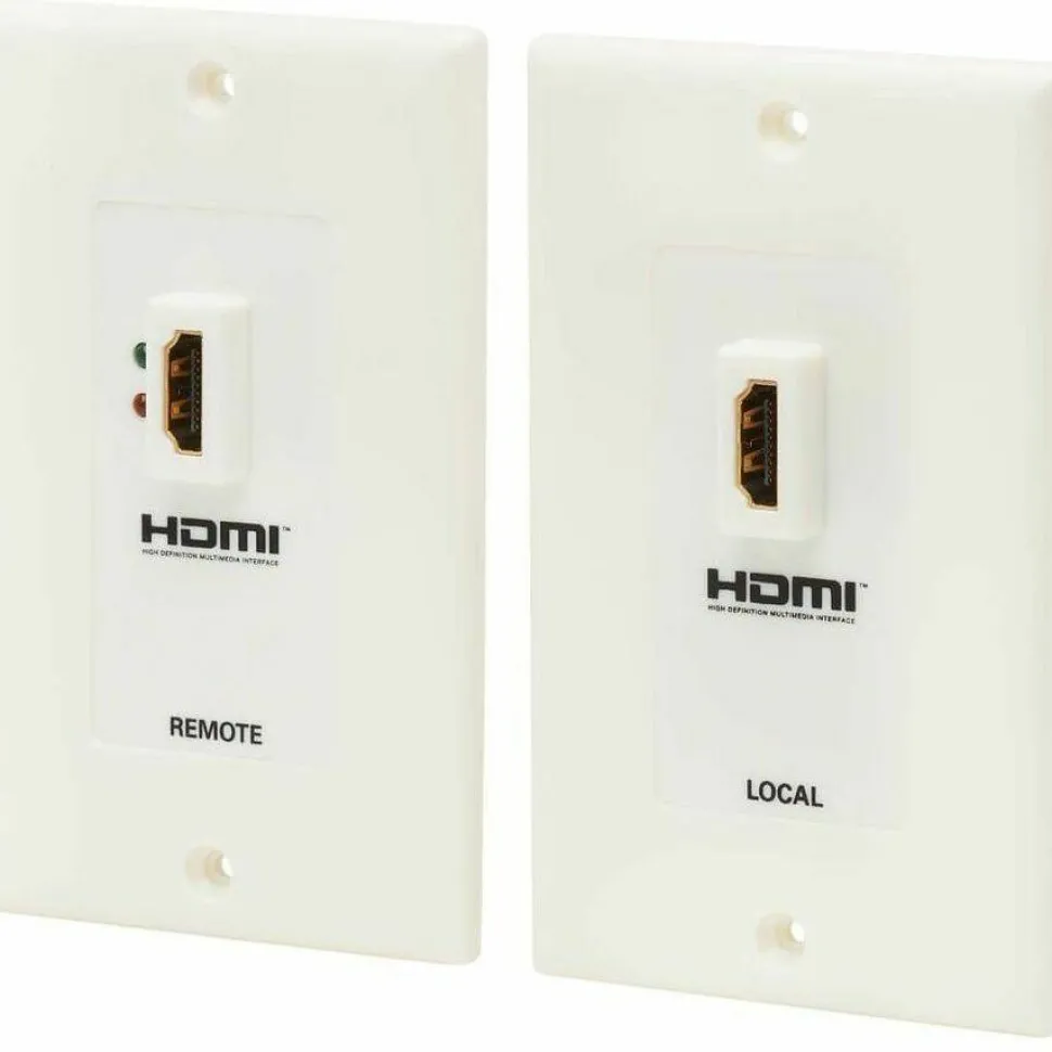 Tripp Lite by Eaton HDMI over Dual Cat5/Cat6 Extender Wall Plate Kit with Transmitter and Receiver TAA