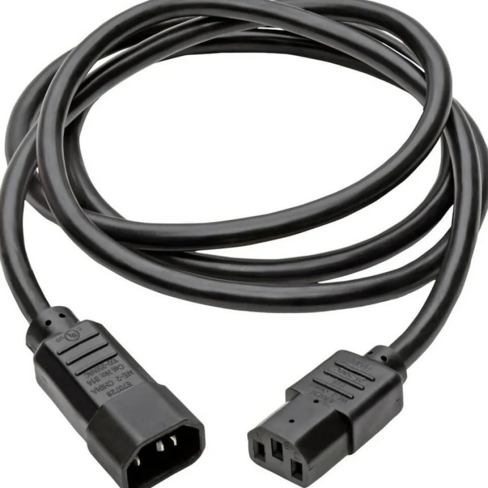 Tripp Lite by Eaton Heavy-Duty PDU Power Cord C13 to C14 - 15A 250V 14 AWG 6 ft. (1.83 m) Black