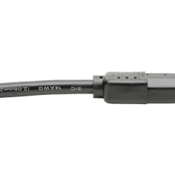 Tripp Lite by Eaton Heavy-Duty PDU Power Cord C13 to C14 - 15A 250V 14 AWG 6 ft. (1.83 m) Black