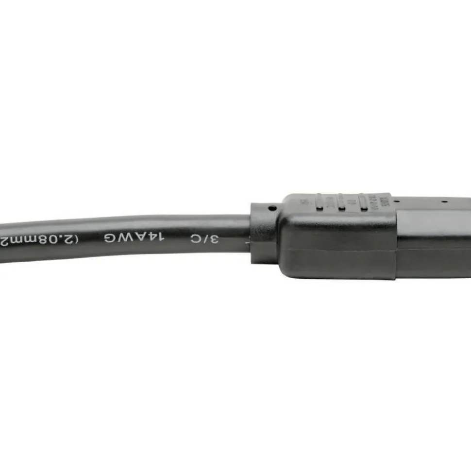 Tripp Lite by Eaton Heavy-Duty PDU Power Cord C13 to C14 - 15A 250V 14 AWG 6 ft. (1.83 m) Black