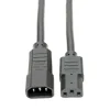 Tripp Lite by Eaton Heavy-Duty PDU Power Cord C13 to C14 - 15A 250V 14 AWG 2 ft. (0.61 m) Black