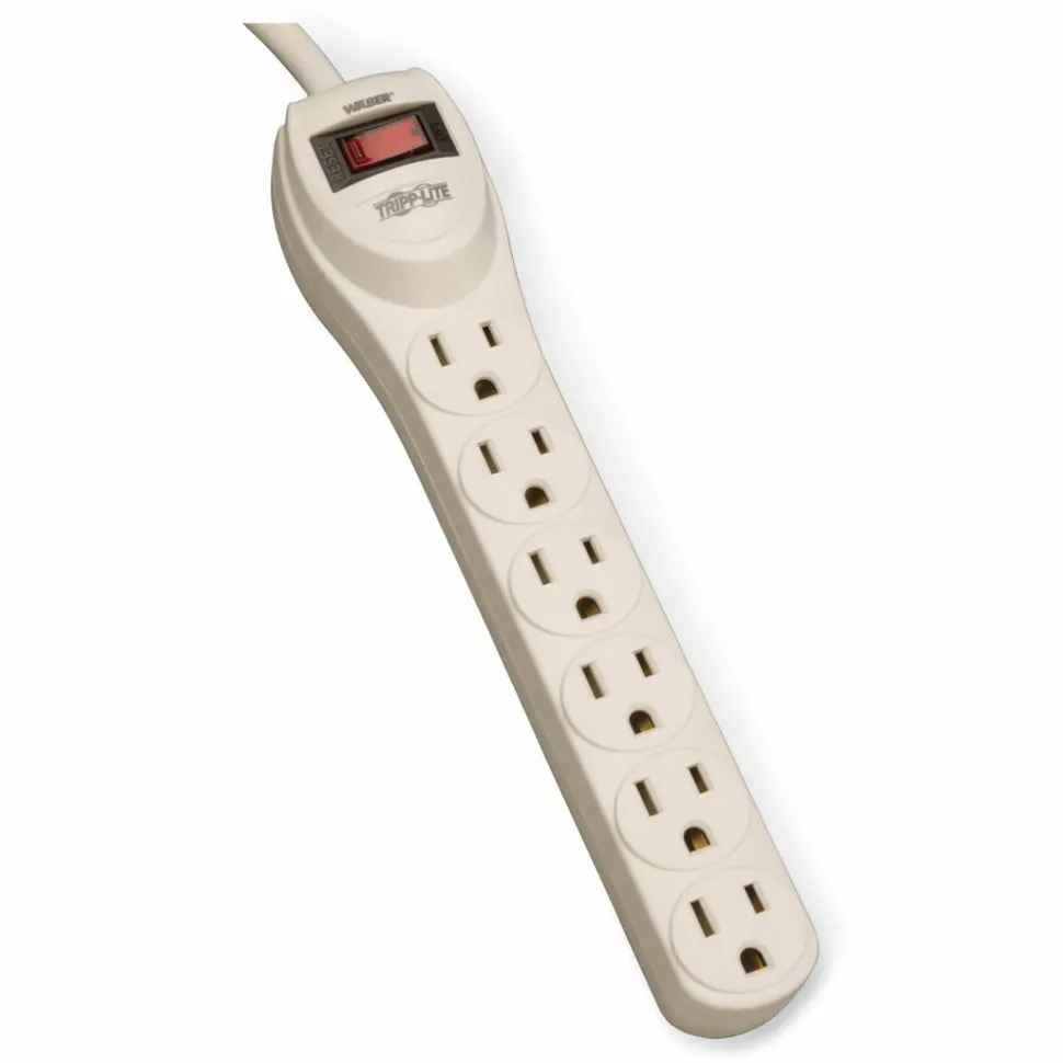Tripp Lite by Eaton Industrial Power Strip, 6 Outlets, 4 ft Cord, Gray