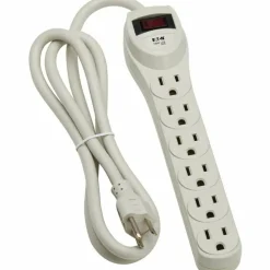 Tripp Lite by Eaton Industrial Power Strip, 6 Outlets, 4 ft Cord, Gray