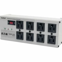 Tripp Lite by Eaton Isobar Premium Surge Suppressor, 8 AC Outlets, 12 ft Cord, 3,840 J, Light Gray