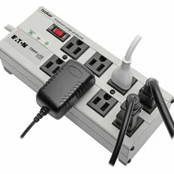 Tripp Lite by Eaton Isobar Premium Surge Suppressor, 8 AC Outlets, 12 ft Cord, 3,840 J, Light Gray