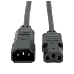 Tripp Lite by Eaton PDU Power Cord C13 to C14 - 10A 250V 18 AWG 8 ft. (2.43 m) Black