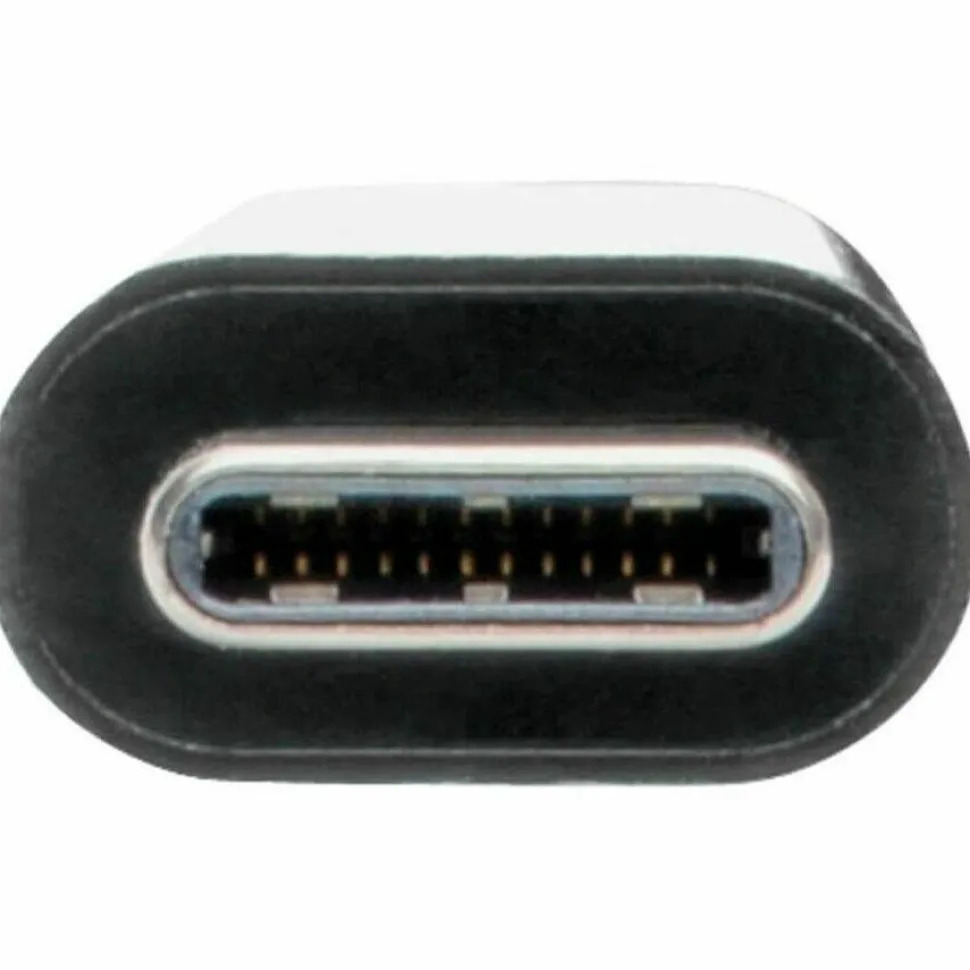 Tripp Lite by Eaton 3-Port USB-C Hub with LAN Port and Power Delivery USB-C to 3x USB-A Gbe 60W PD Charging USB 3.0 Black