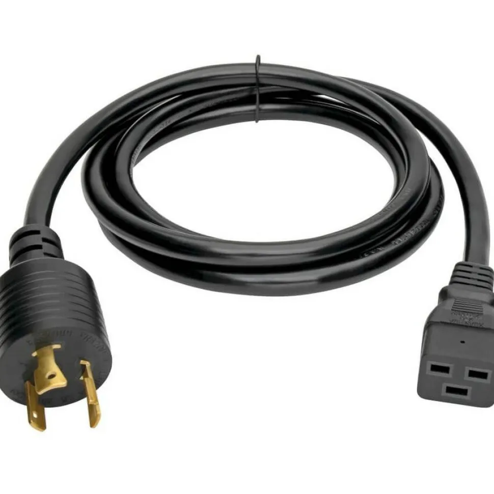 Tripp Lite by Eaton Power Cord C19 to NEMA L6-20 - Heavy-Duty 20A 250V 12 AWG 10 ft. (3.05 m) Black
