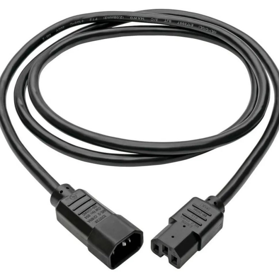 Tripp Lite by Eaton Power Cord C14 to C15 - Heavy-Duty 15A 250V 14 AWG 10 ft. (3.05 m) Black