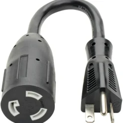 Tripp Lite by Eaton Power Cord Adapter NEMA L5-20R to NEMA 5-20P - Heavy-Duty 20A 120V 12 AWG 8.66-in. (21.99 cm) Black