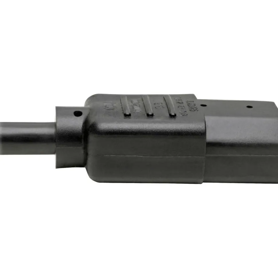 Tripp Lite by Eaton Power Cord Splitter C14 to 2xC13 PDU Style - 10A 250V 18 AWG 18-in. (45.72 cm) Black