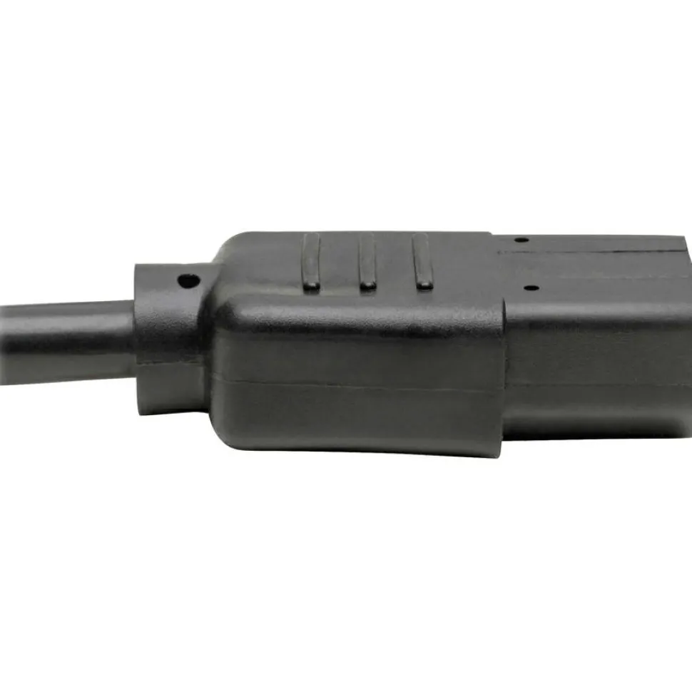 Tripp Lite by Eaton Power Cord Splitter C14 to 2xC13 PDU Style - 10A 250V 18 AWG 18-in. (45.72 cm) Black