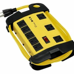 Tripp Lite by Eaton Power It! 8-Outlet Safety Power Strip 15 ft. (4.57 m) Cord Hang Holes Cord Wrap Outlet Covers