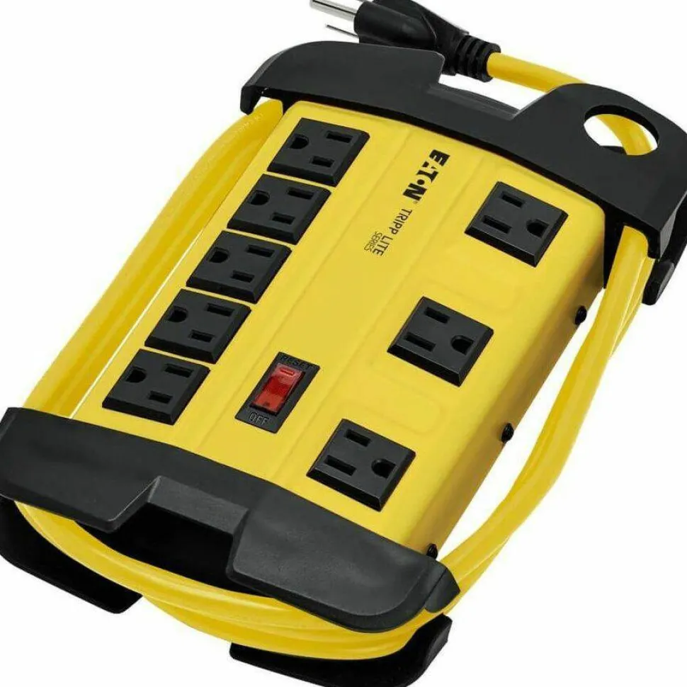 Tripp Lite by Eaton Power It! 8-Outlet Safety Power Strip 15 ft. (4.57 m) Cord Hang Holes Cord Wrap Outlet Covers
