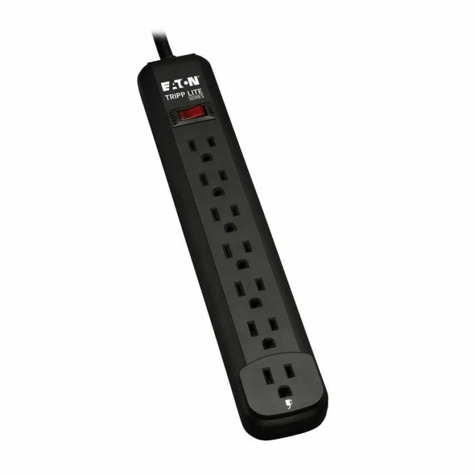 Tripp Lite by Eaton Power It! 7-Outlet Power Strip 12 ft. (3.66 m) Cord Black Housing