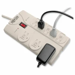 Tripp Lite by Eaton Protect It! Surge Suppressor, 8 AC Outlets, 8 ft Cord, 1,440 J, Light Gray