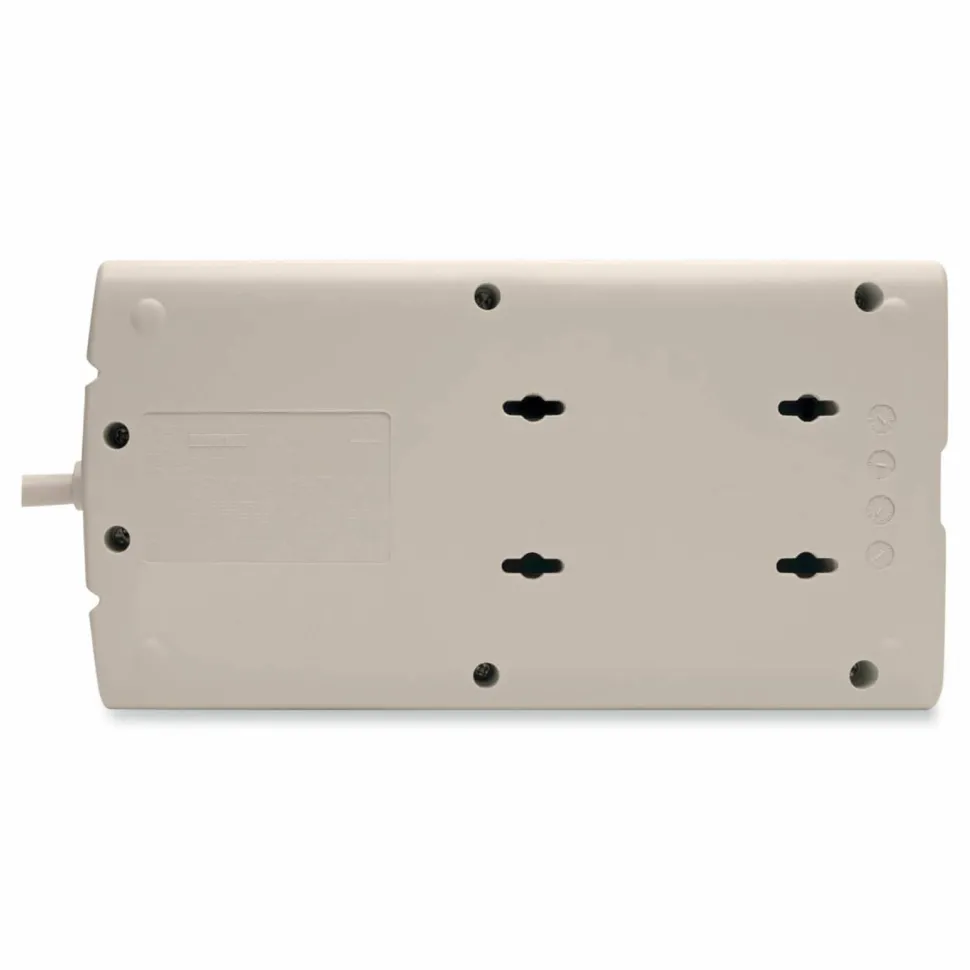 Tripp Lite by Eaton Protect It! Surge Suppressor, 8 AC Outlets, 8 ft Cord, 1,440 J, Light Gray