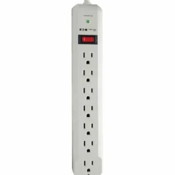 Tripp Lite by Eaton Protect It! 7-Outlet Surge Protector 6 ft. Cord 1080 Joules Diagnostic LED Light Gray Housing
