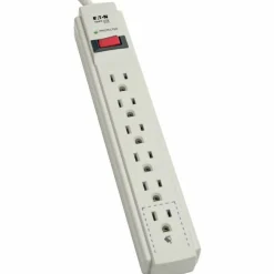Tripp Lite by Eaton Protect It! Surge Suppressor, 6 AC Outlets, 4 ft. Cord, 790 J, Light Gray