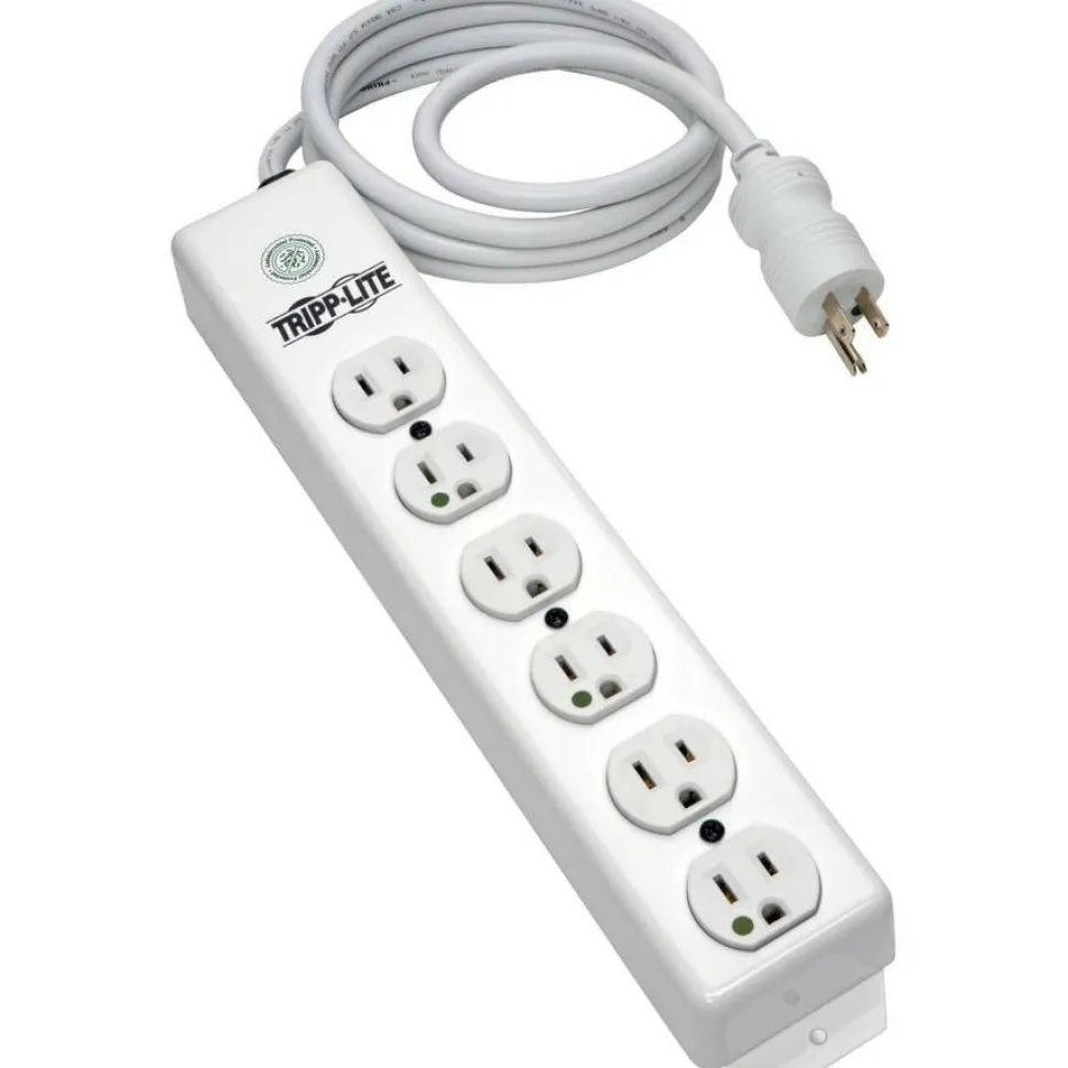 Tripp Lite by Eaton Safe-IT Medical-Grade Power Strip UL 1363 6x Hospital-Grade Outlets Antimicrobial 6 ft. Cord