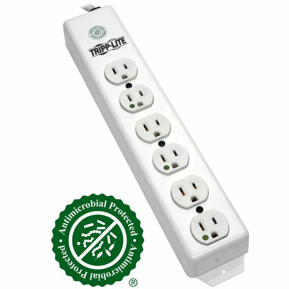 Tripp Lite by Eaton Safe-IT Medical-Grade Power Strip UL 1363 6x Hospital-Grade Outlets Antimicrobial 6 ft. Cord