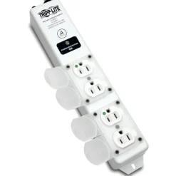 Tripp Lite by Eaton Safe-IT UL 60601-1 Medical-Grade Surge Protector for Patient-Care Vicinity 4x Hospital-Grade Outlets 15 ft. Cord Antimicrobial Protection