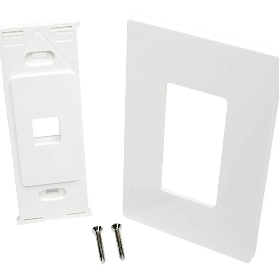 Tripp Lite by Eaton Single-Gang 1-Port Wall Plate Keystone Cat5/6 USB HDMI Dport RCA