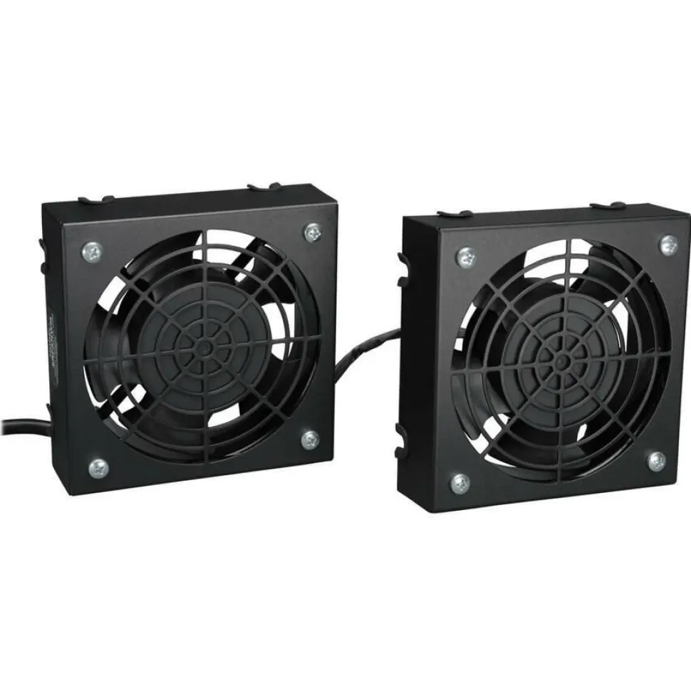 Tripp Lite by Eaton SmartRack Wall-Mount Roof Fan Kit - 2-120V high-performance fans; 210 CFM; 5-15P plug