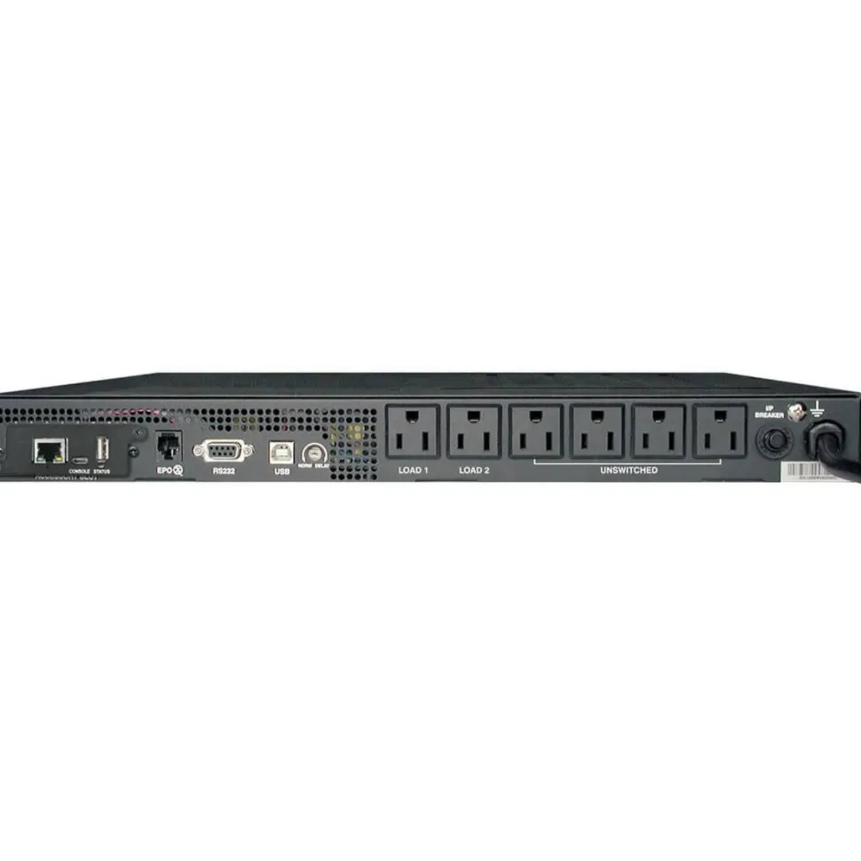 Tripp Lite by Eaton UPS SmartPro 120V 750VA 600W Line-Interactive Sine Wave UPS 1U Rack/Vertical Pre-installed WEBCARDLX Network Interface USB DB9 Serial