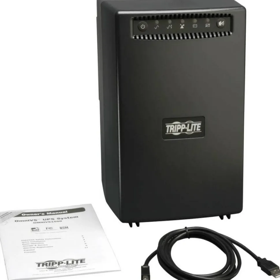 Tripp Lite by Eaton UPS 1500VA 940W Battery Back Up Tower AVR 120V USB RJ11 RJ45 DSL