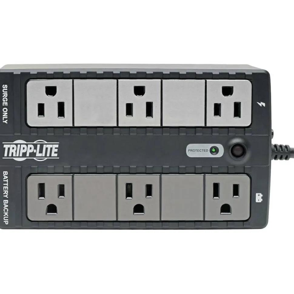 Tripp Lite by Eaton UPS 350VA 210W Desktop Wall Mount PC / MAC Battery Back Up Compact 50/60Hz 120V 6 Outlets 5-15P