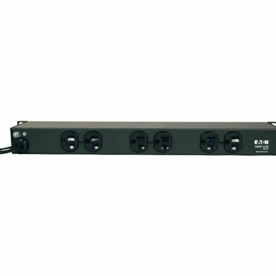 Tripp Lite by Eaton 1U Rack-Mount Network Server Power Strip 120V 15A 6-Outlet (Rear-Facing) 15 ft. (4.57 m) Cord