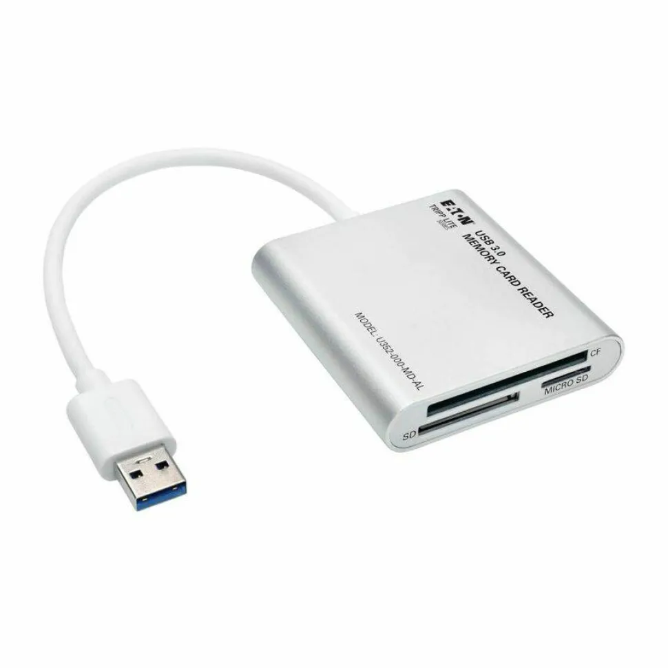 Tripp Lite by Eaton USB 3.0 SuperSpeed Multi-Drive Memory Card Reader/Writer Aluminum 5Gbps