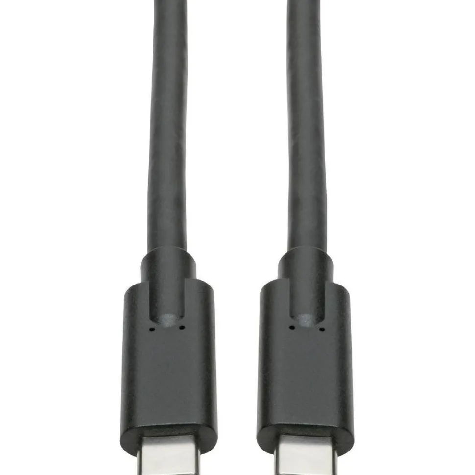 Tripp Lite USB Type C to USB C Cable USB 3.1 5A Rating 100W 5 Gbps M/M 6', Black