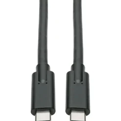 Tripp Lite USB Type C to USB C Cable USB 3.1 5A Rating 100W 5 Gbps M/M 6', Black