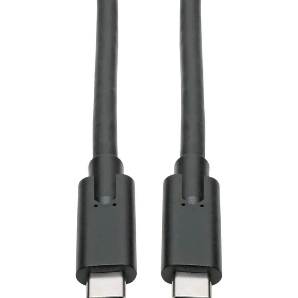 Tripp Lite USB Type C to USB C Cable USB 3.1 5A Rating 100W 5 Gbps M/M 6', Black