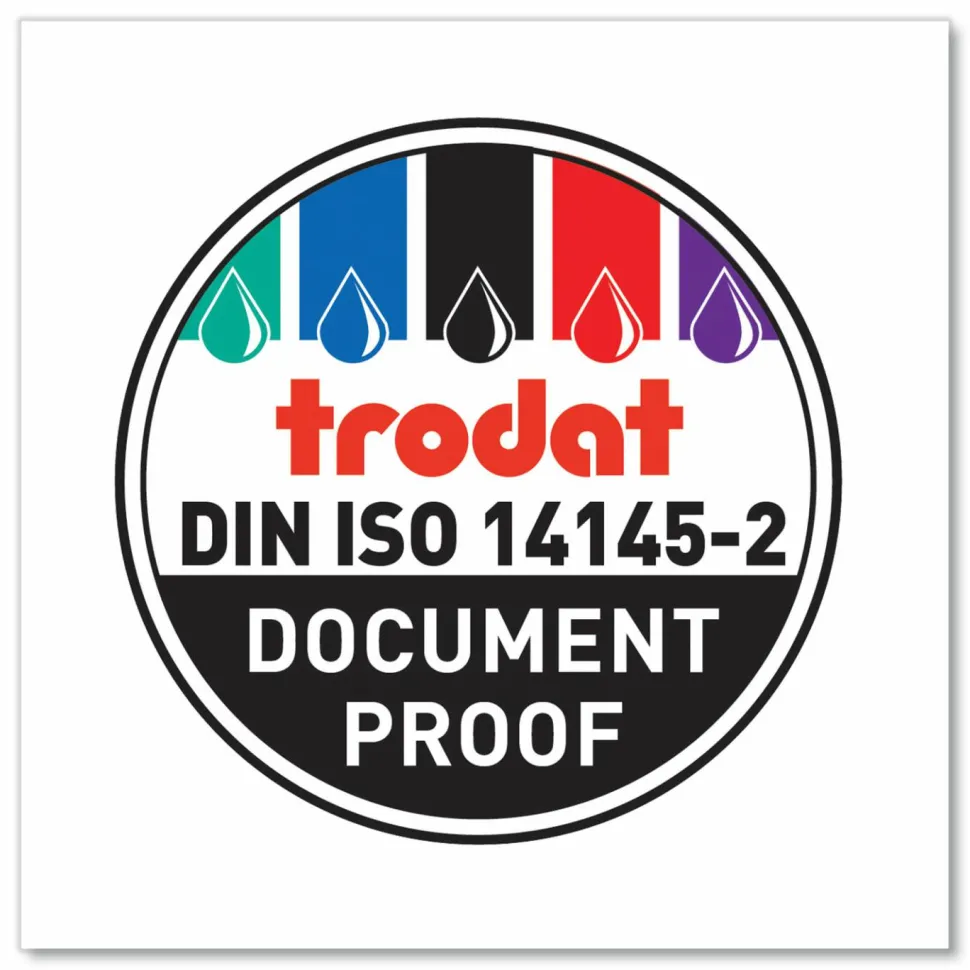 Trodat E4820 Replacement Ink Pad - 1 Each - Black Ink - Plastic